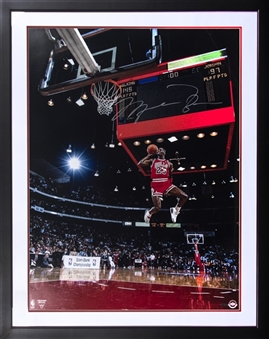 Michael Jordan Signed "88 Scoreboard" Oversized 30x40 Framed Photograph - 15" Signature (UDA)